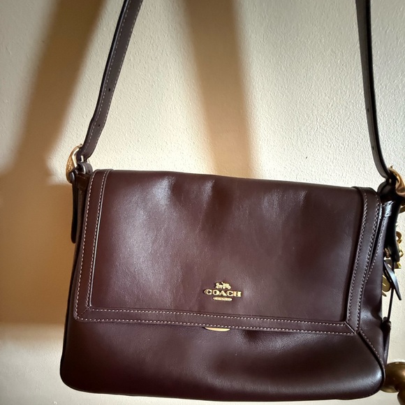 Coach Handbags - Coach Etta shoulder Bag Espresso /Gold